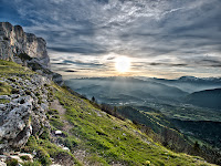 Sunrise from Col de l'Arc Photo