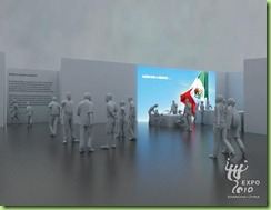 Interior del Pabellón de México para la Expo 2010 Shanghái
