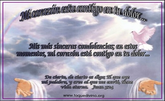 Mensaje De Condolencias Mensaje De Condolencias