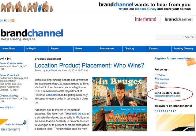 Brandchannel send us story ideas