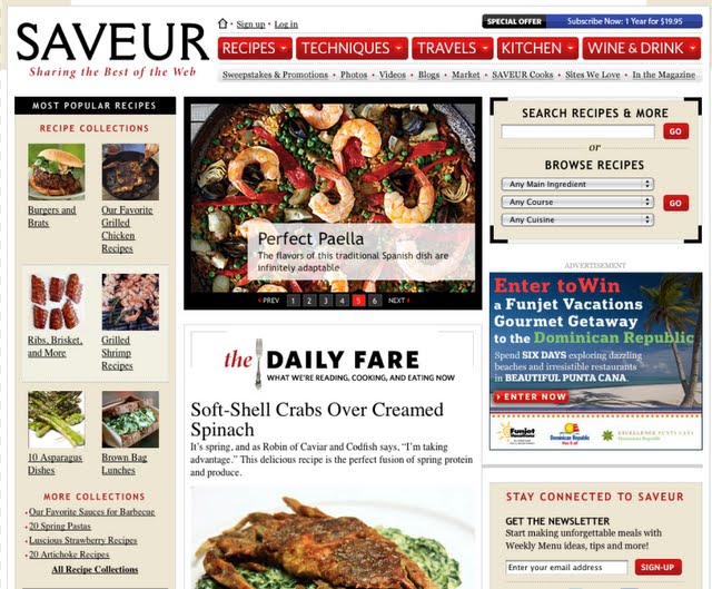 Saveur.com website