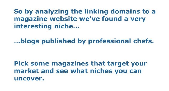Results of analysis of linking domains