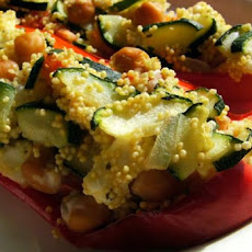 Couscous and Feta Stuffed Bell Peppers