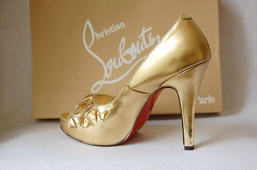 Golden Prom Shoes