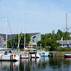 DSC03340.JPG - 4.07. Kopenhaga - Port jachtowy Margaretheholms Haven (I) - widać budynek klubowy i maszt sygnałowy
