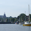 DSC03504.JPG - 9.07. Roskilde; port jachtowy z Katedrą w tle