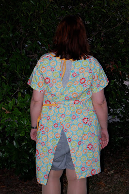 Thank you, photo-taking husband, for not telling me that my gown was not at all closed in the back.