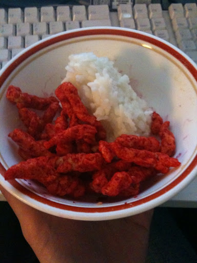 cheetos and rice