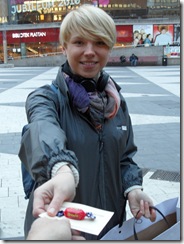 Helena Sjögren delar ut användbar information