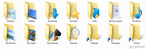 Windows 7 user folder icons Windows 7 user folder icons