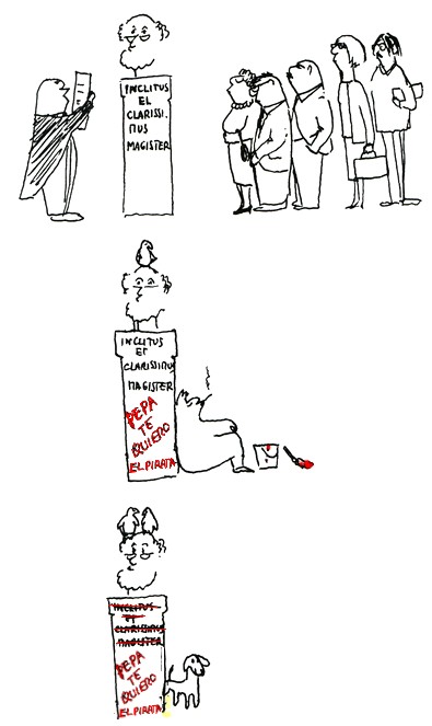 Viñeta de la caricaturista Cruz Montero Garrido