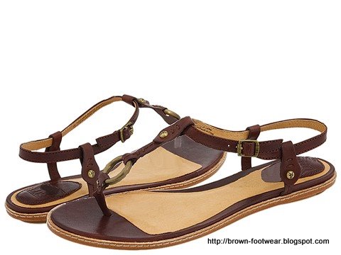 Brown footwear:LOGO83123
