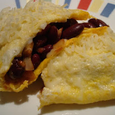 Chili Bean Cheese Omelet