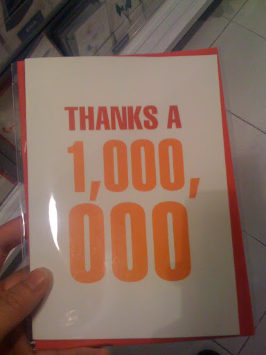 Thanks a million!