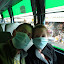 Our bus from Phnom Penh to Ho Chi Minh, complete with obligatory respiratory protectors...