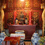 Inside Den Ngoc Son temple, where a statue of national hero General Tran Hung can be found.