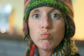 Lynette's face unfortunately froze like this after cycling through the bitter wind in the wrong direction.