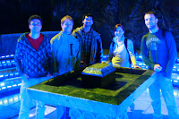 Happy smiling faces surrounded by solid salt. If only somebody had brought some tequila and lemon!