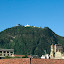 The view of Monserrate from the top of the Police museum.