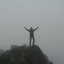 On a scouting trip, I reach the top!!!