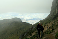 The mountains stretched for miles around and proved great motivation.