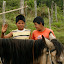 Two kids who untie your horse from the railing before you get there and then ask for money...cheeky little #?%*s