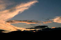Sitting back at the hostel, watching the sunset - absolutely gorgeous