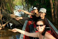 Chunks of beef at the ready, a hard morning of Piranha fishing was about to start.