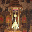 The famous Emerald Buddha! In fact carved from a block of jade...