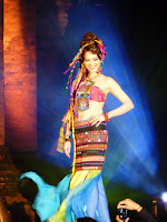 The show had a distinct tribal theme to it...