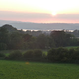 © Sarah Pitt: Sunset over Chew Valley Lake from the Folly Farm &ndash; 26-Sep-2009