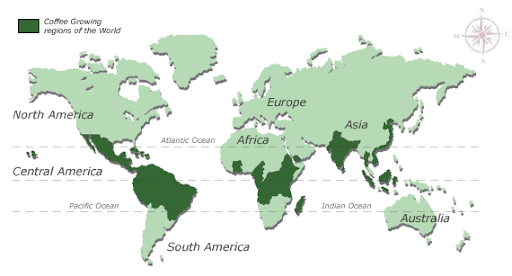 Coffee World Map