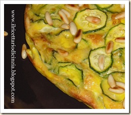 frittata di zucchine e pinoli al forno