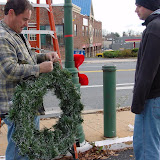 Wreath Hanging - Damascus MD - November 28, 2009