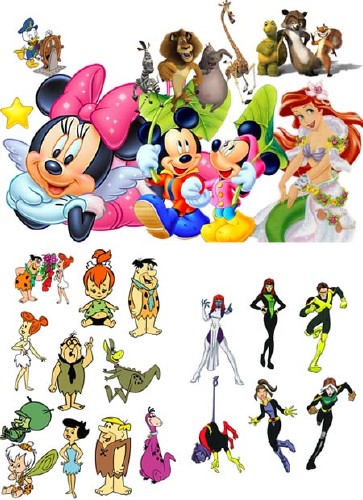 Cartoon Heroes PSD Source nicegfx.com