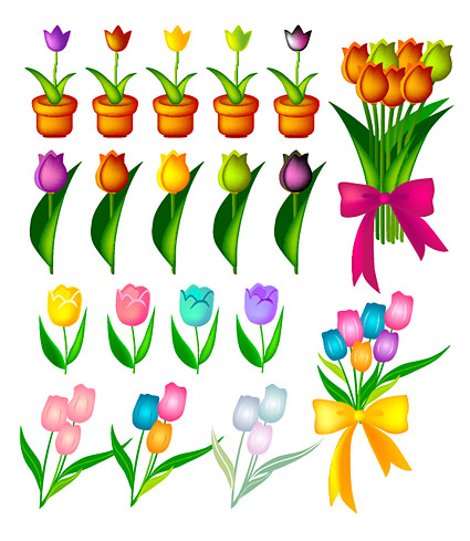 Tulip flower Vectors nicegfx.com