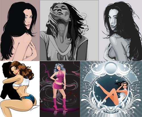 Girls Vector Mix nicegfx.com