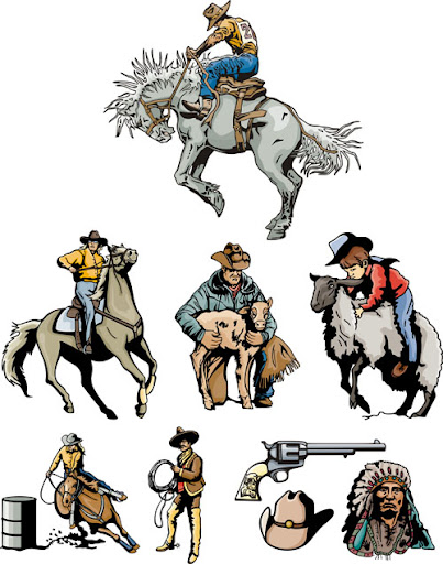 Wild West. Rodeo. Vectors nicegfx.com