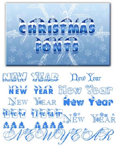 Christmas Fonts Collection nicegfx.com