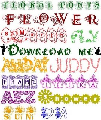Flower & Love Fonts nicegfx.com