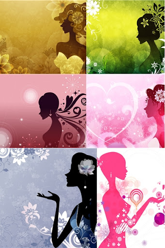 40 Digital Art Girls Silhouettes Wallpapers nicegfx.com