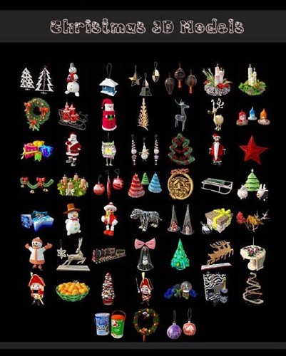 Christmas Toys Collection - 3D Max Models nicegfx.com