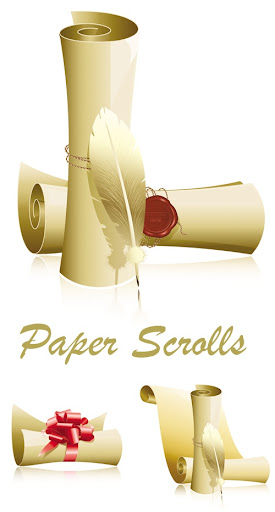 Paper Scrolls Vector