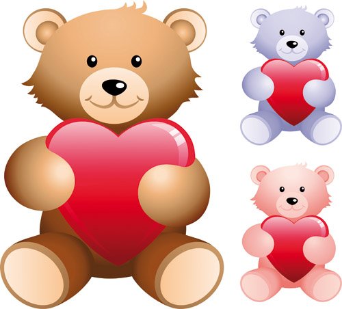 Stock vector - Bears and Love nicegfx.com