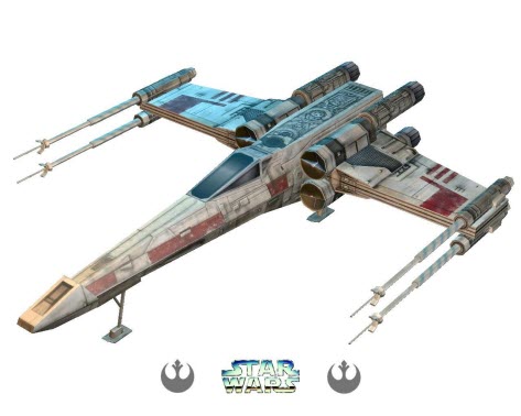 Models of the Starry wars - X-Wing nicegfx.com