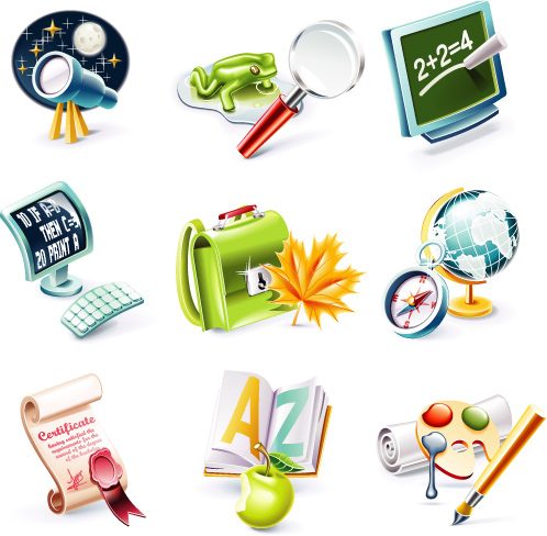 School Icons nicegfx.com