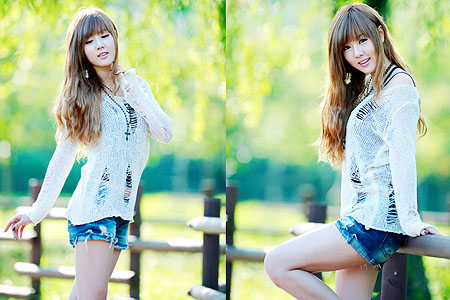 Hwang Mi Hee Outdoor Photo Shoot nicegfxcom