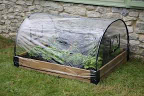 Raised Bed Polythene Weather Protection Cover - with base and frame