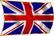 UK flag, on white
