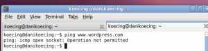 ping ping Ping problem in Ubuntu, icmp open socket: Operation not Permitted
